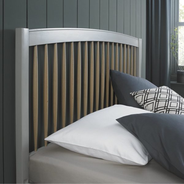 Whitby Scandi Oak & Grey Low Footend Bedstead (king size) - Image 3