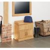 Baumhaus Mobel Oak Shoe Bench with Hidden Storage - Image 2