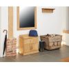 Baumhaus Mobel Oak Shoe Bench with Hidden Storage - Image 3