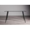 Bentley Designs Martini Clear Glass 6 Seater Table & 4 Mondrian Dark Grey Faux Leather Chairs - Image 8