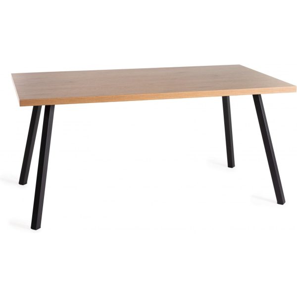 Bentley Designs Ramsay Rustic Oak Effect Melamine 6 Seater Dining Table & 6 Chairs - Image 2