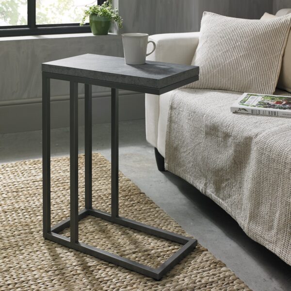 Bentley Designs Renzo Zinc & Dark Grey Sofa Table