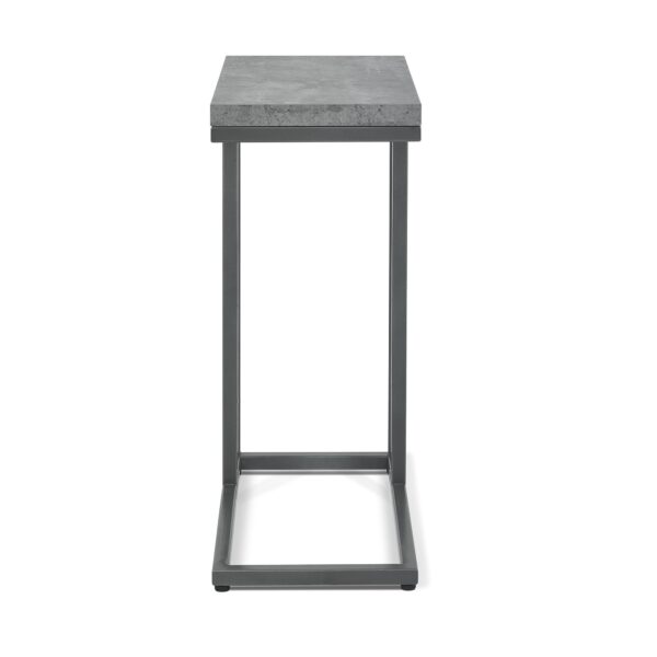 Bentley Designs Renzo Zinc & Dark Grey Sofa Table - Image 3