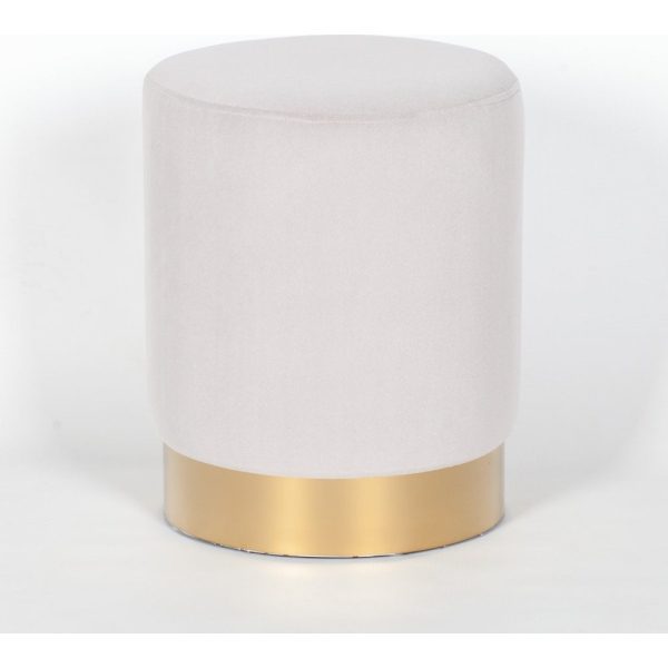 GREY ROUND STOOL