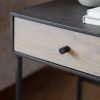Gallery Interiors   Cadbury 1 Drawer Bedside Table - Image 3