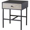 Gallery Interiors   Cadbury 1 Drawer Bedside Table - Image 4