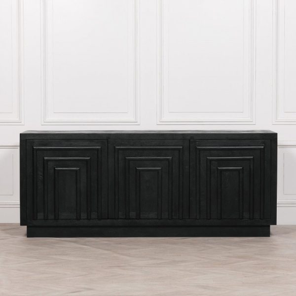 Black Wooden Contemporary Sideboard - Image 2