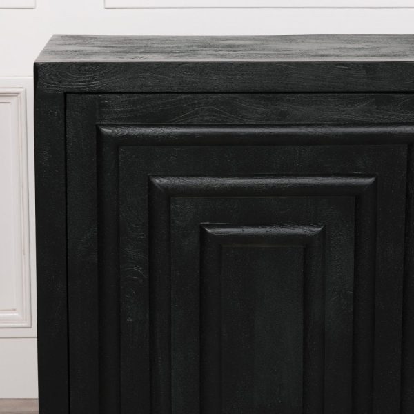 Black Wooden Contemporary Sideboard - Image 3