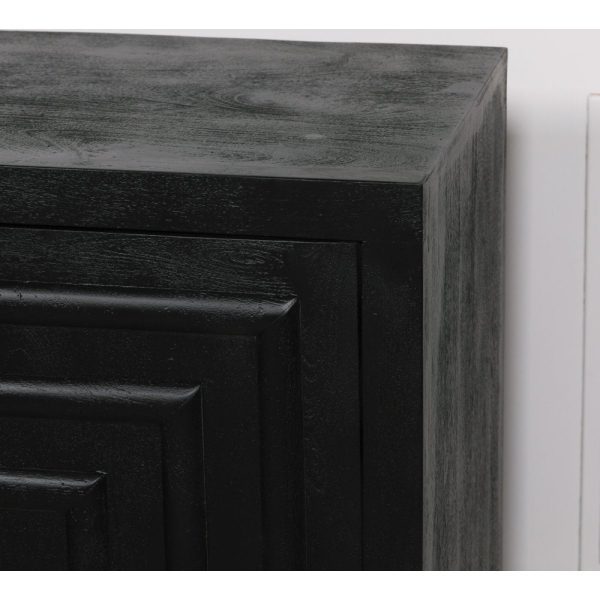 Black Wooden Contemporary Sideboard - Image 4