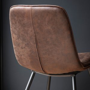 Gallery Interiors  Isaac Chair Brown (Pair)