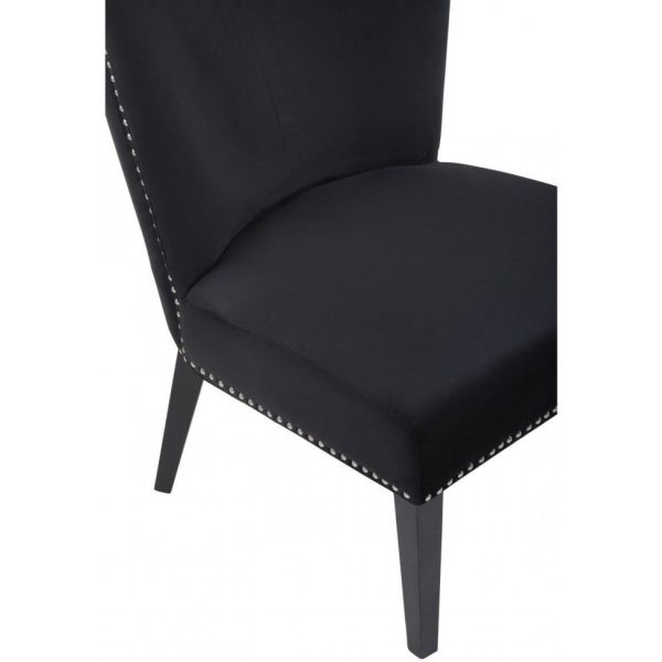 Fifty Five Avenue  Belmont Townhouse Black Winged Dining Chair - Image 6