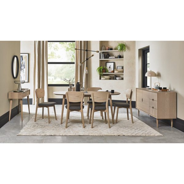 Bentley Designs Dansk Scandi Oak Lamp Table With Shelf - Image 5