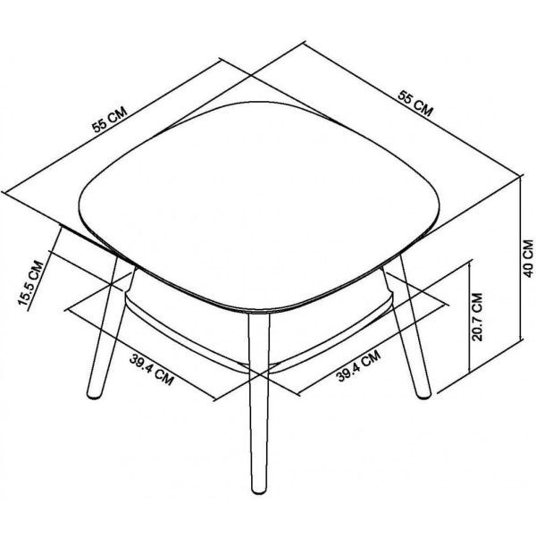 Bentley Designs Dansk Scandi Oak Lamp Table With Shelf - Image 6