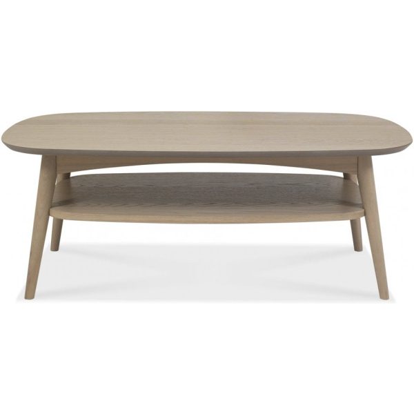 Bentley Designs Dansk Scandi Oak Coffee Table With Shelf - Image 4