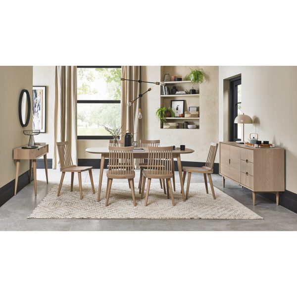 Bentley Designs Dansk Scandi Oak 6-8 Dining Table - Image 6