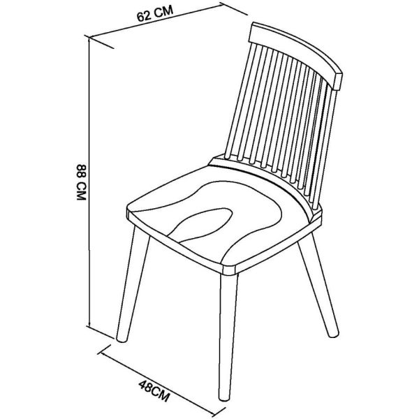 Bentley Designs Spindle Chair - Scandi Oak (Pair) - Image 6