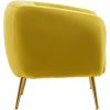 Fifty Five Avenue  Layla Olive Velvet Armchair - Image 3