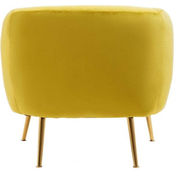 Fifty Five Avenue  Layla Olive Velvet Armchair - Image 4