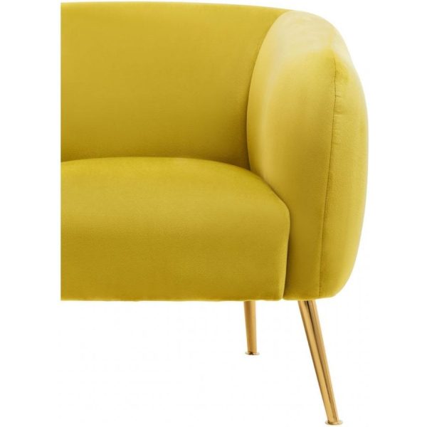 Fifty Five Avenue  Layla Olive Velvet Armchair - Image 5