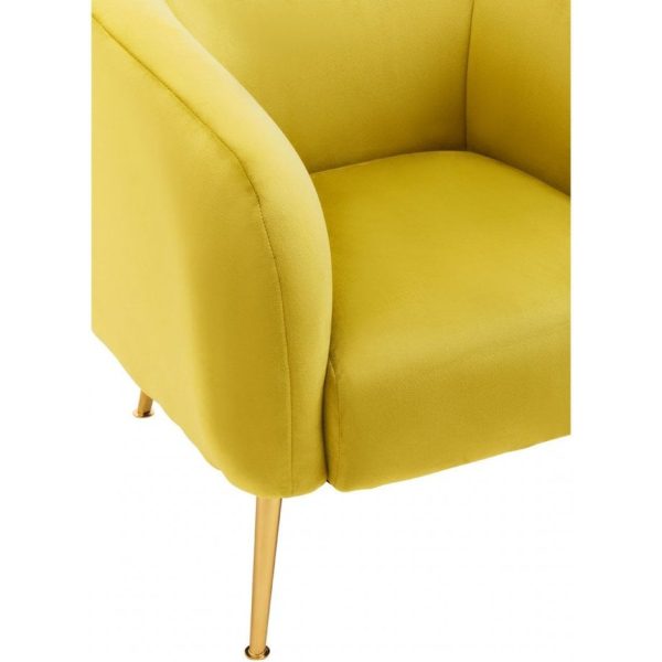 Fifty Five Avenue  Layla Olive Velvet Armchair - Image 6