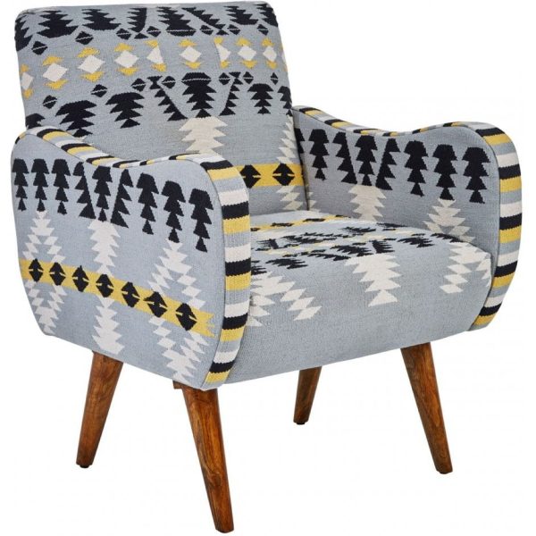 Fifty Five Avenue  Marston Chair With Multi-Coloured Upholstery