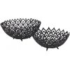 Hill Interiors Black Cast Lattice Bowl - Image 4
