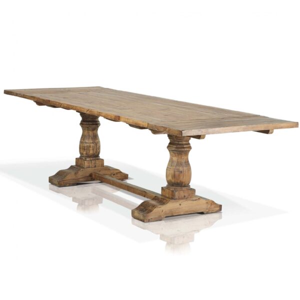 Hudson Bay Reclaimed Elm Refectory Extending Dining Table - Available in 3 Sizes