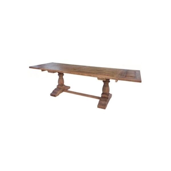 Hudson Bay Reclaimed Elm Refectory Extending Dining Table - Available in 3 Sizes - Image 2