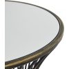 Hill Interiors Concaved Mirrored Side Table - Image 3