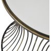 Hill Interiors Concaved Mirrored Side Table - Image 5