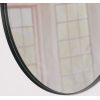 50cm Black Round Wall Mirror - Image 3