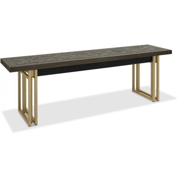 Bentley Designs Athena Fumed Oak Wooden Bench