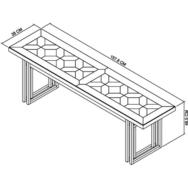 Bentley Designs Athena Fumed Oak Wooden Bench - Image 4