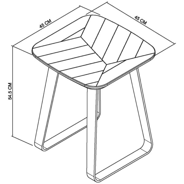 Bentley Designs Emerson Rustic Oak & Peppercorn Square Lamp Table - Image 3