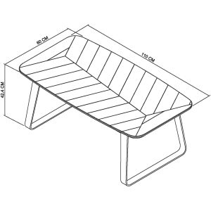 Bentley Designs Emerson Rustic Oak & Peppercorn Rectangular Coffee Table