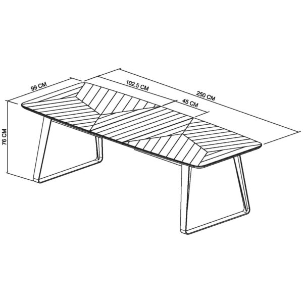 Bentley Designs Emerson Weathered Oak & Peppercorn 6-8 Seater Extension Dining Table - Image 4