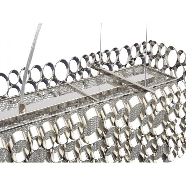 libra interiors Venus nickel rectangular chandelier g9 40w - Image 3
