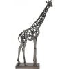 libra interiors Courtney Black Nickel Hollow Giraffe 70cm Sculpture