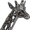 libra interiors Courtney Black Nickel Hollow Giraffe 70cm Sculpture - Image 4
