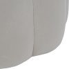 Libra Interiors  Scallop Footstool in Smokey Taupe Velvet - Image 5