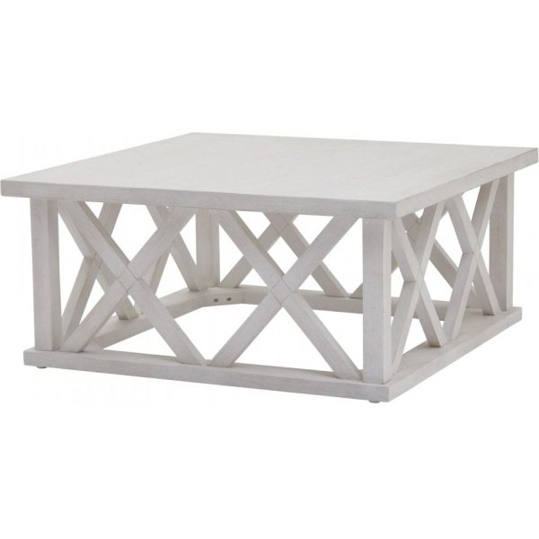Hill Interiors Stamford Plank Collection Square Coffee Table