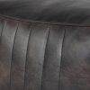 libra interiors Cube Leather Pouffe in Charcoal - Image 4