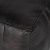 libra interiors Cube Leather Pouffe in Charcoal - Image 5