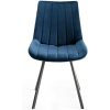Bentley Designs Indus Rustic Oak 4 Seater Table & 4 Fontana Blue Velvet Chairs - Image 8