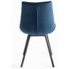 Bentley Designs Indus Rustic Oak 4 Seater Table & 4 Fontana Blue Velvet Chairs - Image 9