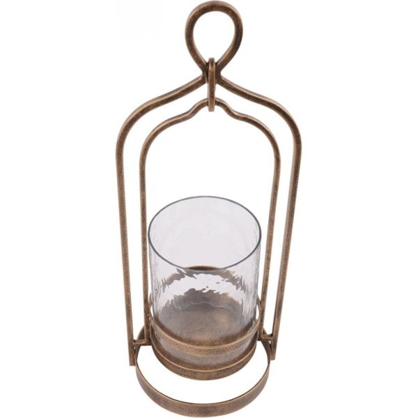 Laura Ashley Small Aged Gold Loop Hurricane - Image 3