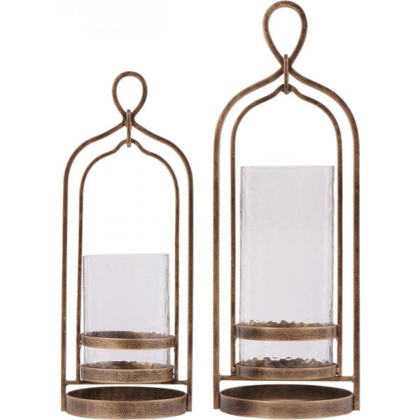Laura Ashley Small Aged Gold Loop Hurricane - Image 6