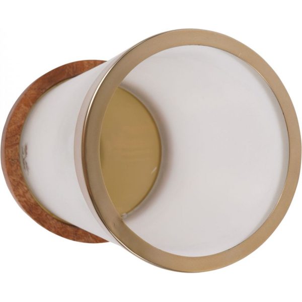 Laura Ashley Small Frosted Glass Hurricane - Image 3