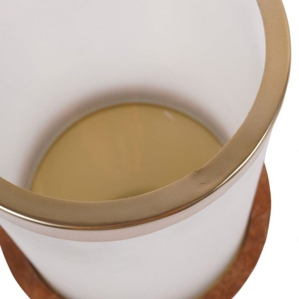 Laura Ashley Small Frosted Glass Hurricane - Image 4