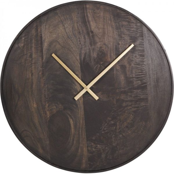 Libra Interiors Mango Wood Bowl Wall Clock